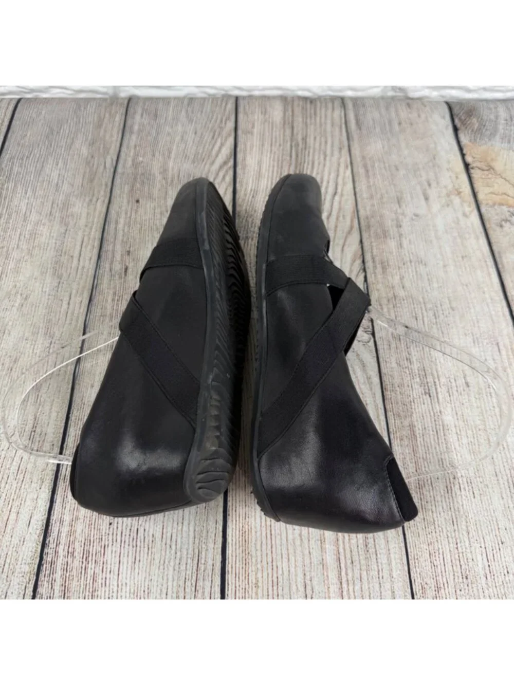 Softwalk Waverly Flats Shoes Hidden Wedge Heel Crisscross Stretch Straps Sz 7.5W